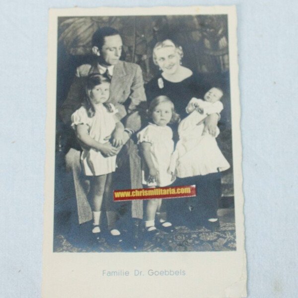 Photo Dr Goebbels et sa famille