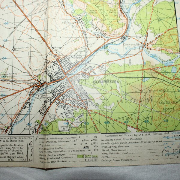 Carte Compiègne 1943