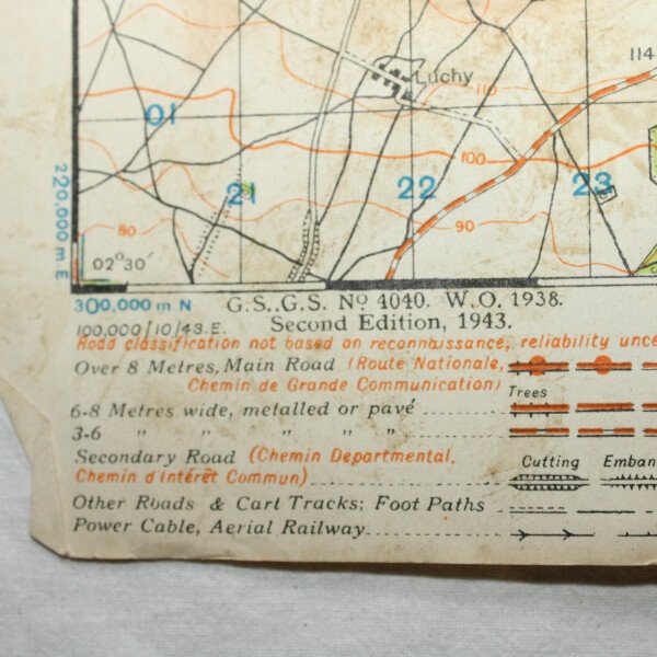 Carte Compiègne 1943