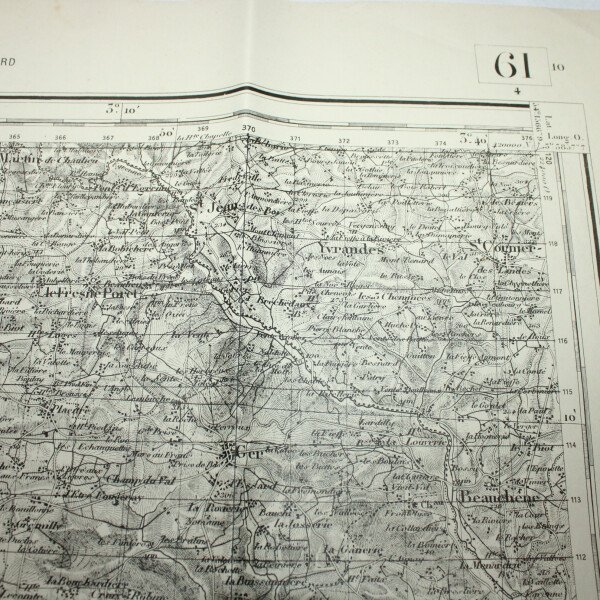Carte Avranches, Mortain