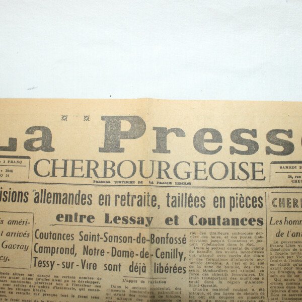 Presse cherbourgeoise 29/07/44