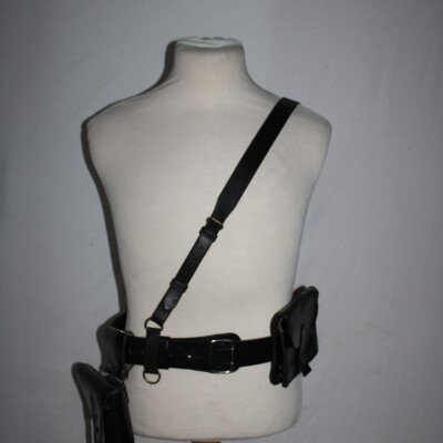 Brelage cuir noir
