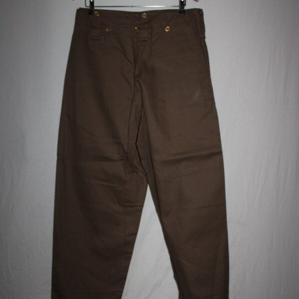 Pantalon denim marron