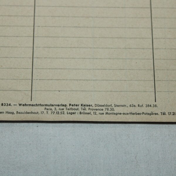 Carnet police militaire