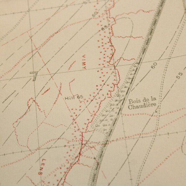 Trench map Vimy