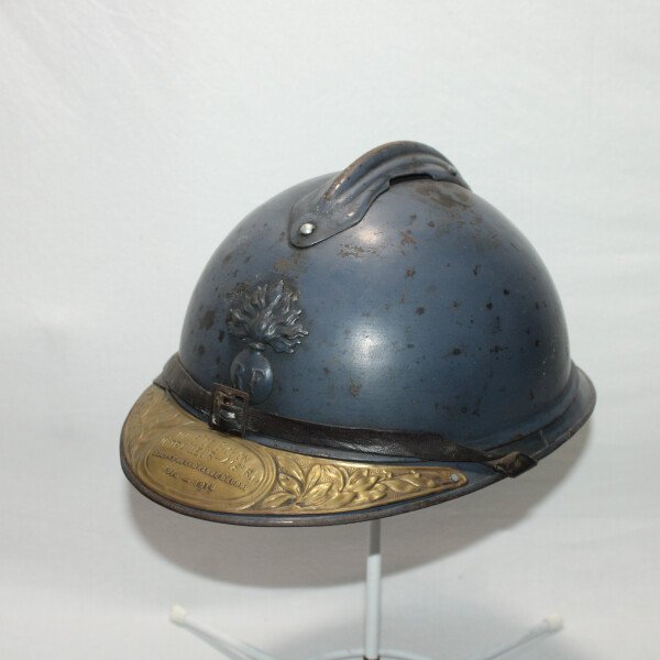 Casque Adrian MLE15 infanterie 418e RI