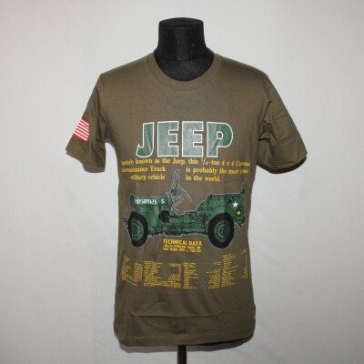 T-Shirt Jeep, kaki