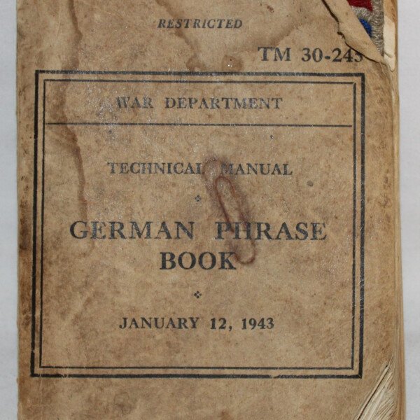 German phrase book avec patch