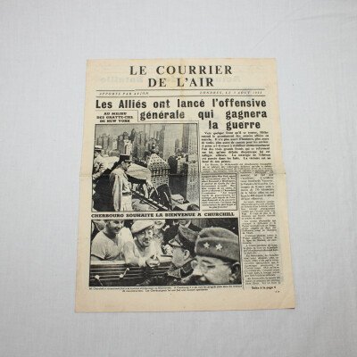 Courrier de l'air 2 aout 1944
