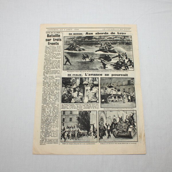 Courrier de l'air 2 aout 1944