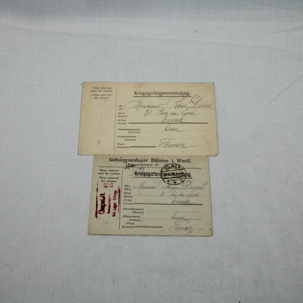 Correspondances prisonnier 1917