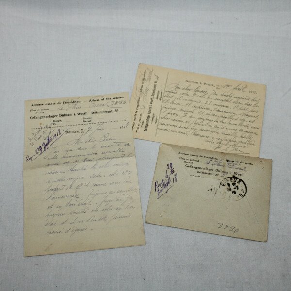 Correspondances prisonnier 1917