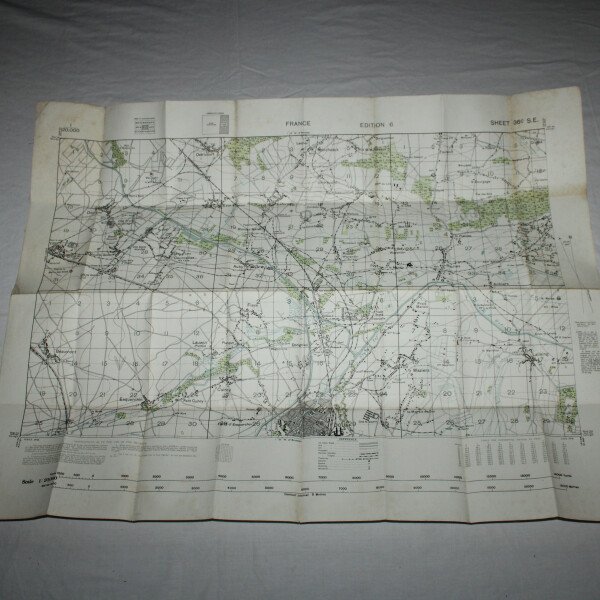 Carte Douai 1916
