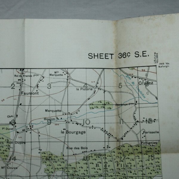 Carte Douai 1916