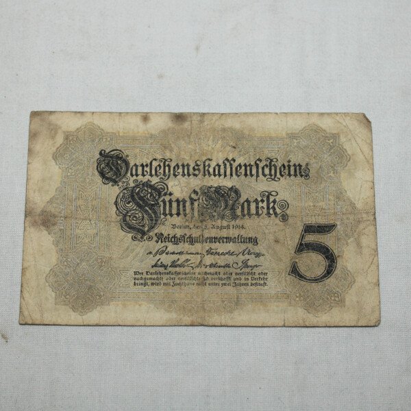 Billet 5 mark 1914