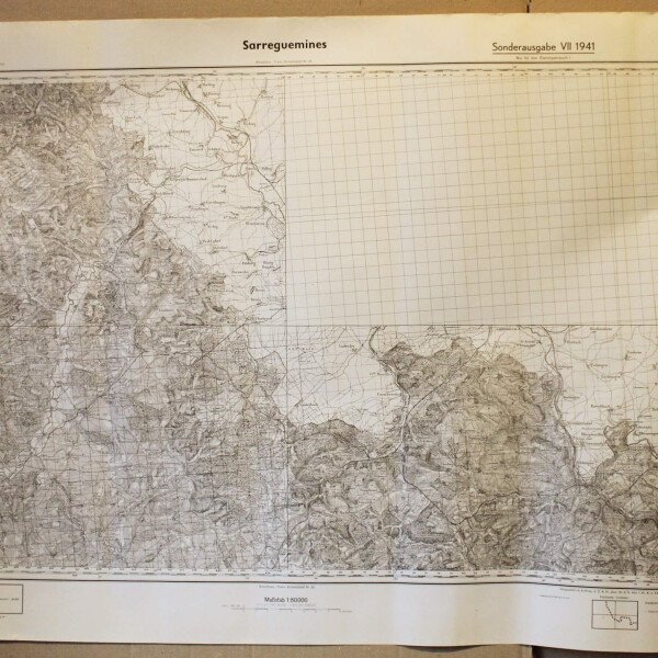 Carte Sarreguemines 1941