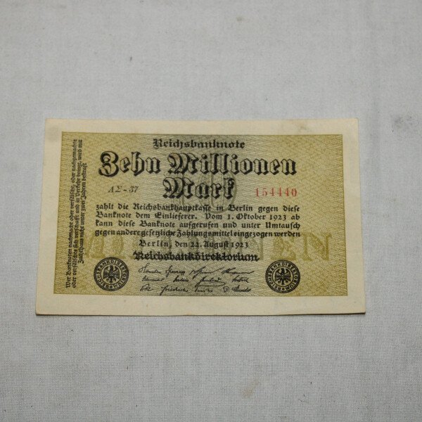 Billet 10 million mark 1923