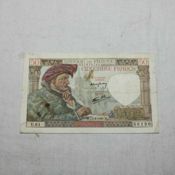 Billet 50 francs 1941