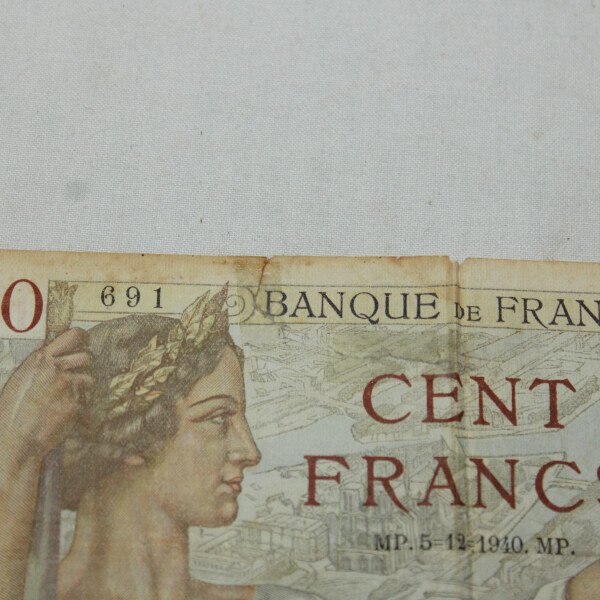 Billet 100 francs 1940