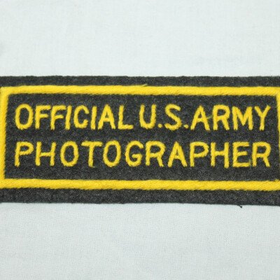 Official us army photographer
