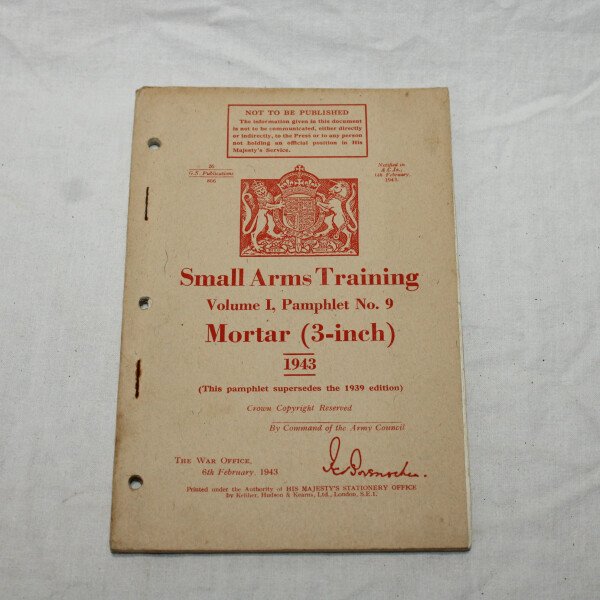 Manuel d'exercice N°9 mortar 3 inch