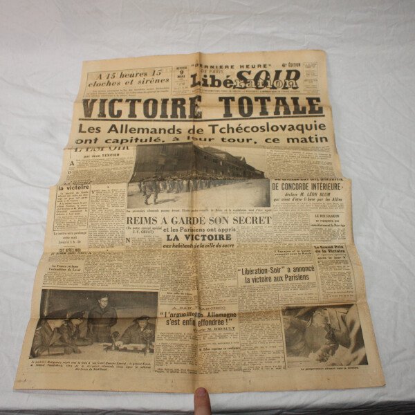 Libération soir 9 mai 1945