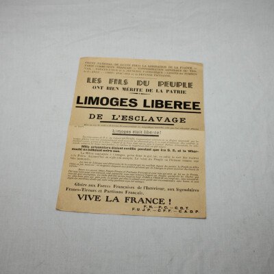 Tract Limoge Libérée