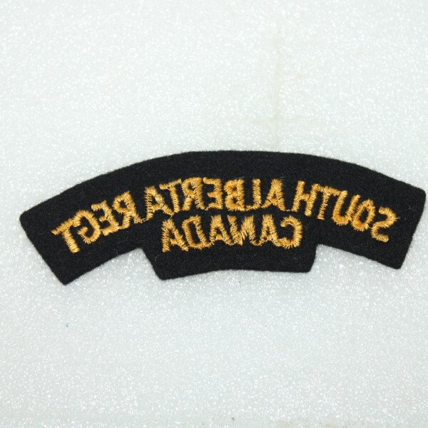 Tittle south alberta régiment