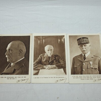 3 cartes Pétain
