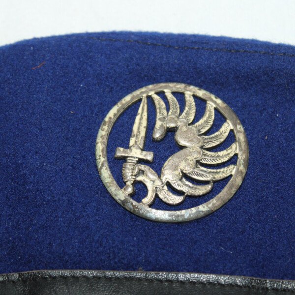 Beret bleu 3 partie