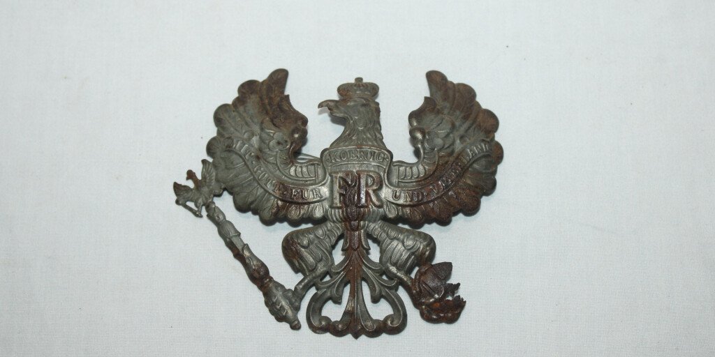 Figurine Greiner N°7051 - Porte Drapeau Chasseurs Prussien 1900 - Réplique Moule Alu