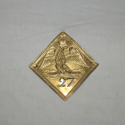 Plaque de shako 27e de ligne