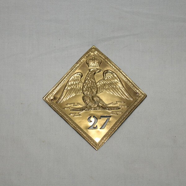 Plaque de shako 27e de ligne