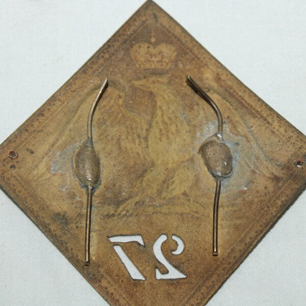 Plaque de shako 27e de ligne