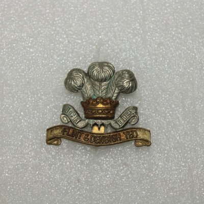 Cap badge flint&denbigh yéo