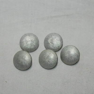 Bouton argenté 25mm