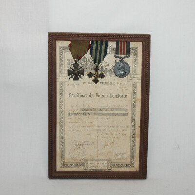 Certificat 19e RA military medal
