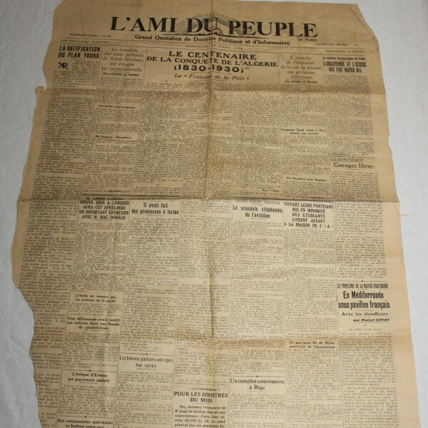 L'ami du Peuple mars 1930