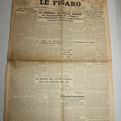 Le figaro 11 septembre 1945