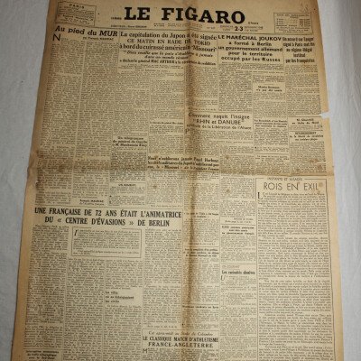 Le Figaro 2-3 septembre 1945