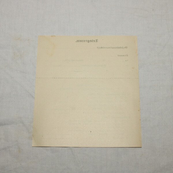 Télégramme allemand