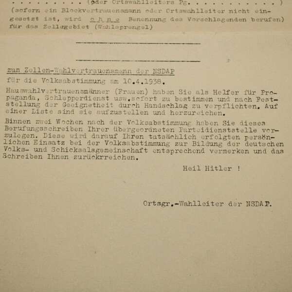 Formulaire d'appel électoral