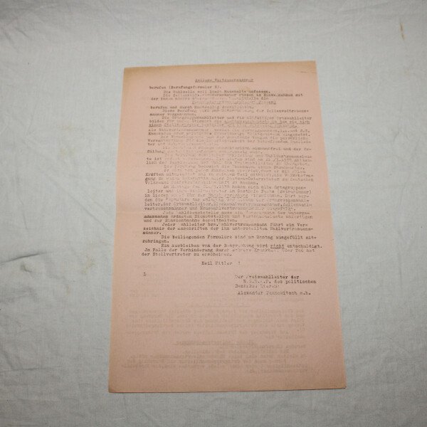 Document Info du NSDAP