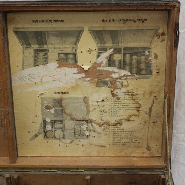 Caisse Transport masque anti gaz allemand