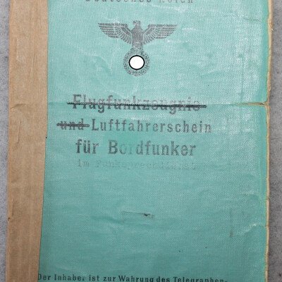 Livret d'une téléphoniste de la Luftwaffe