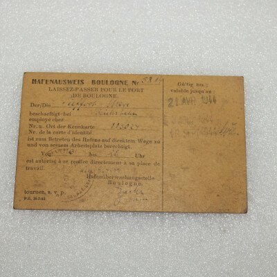 Laissez-Passer Boulogne sur mer