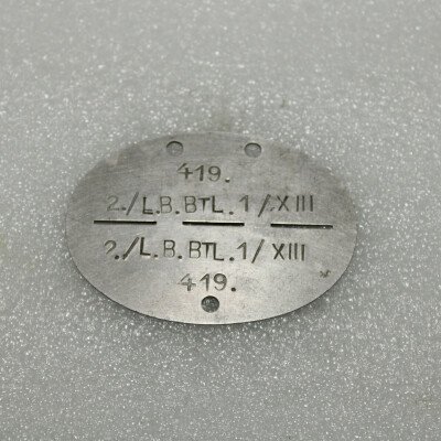 Plaque identité 2 LB/BTL