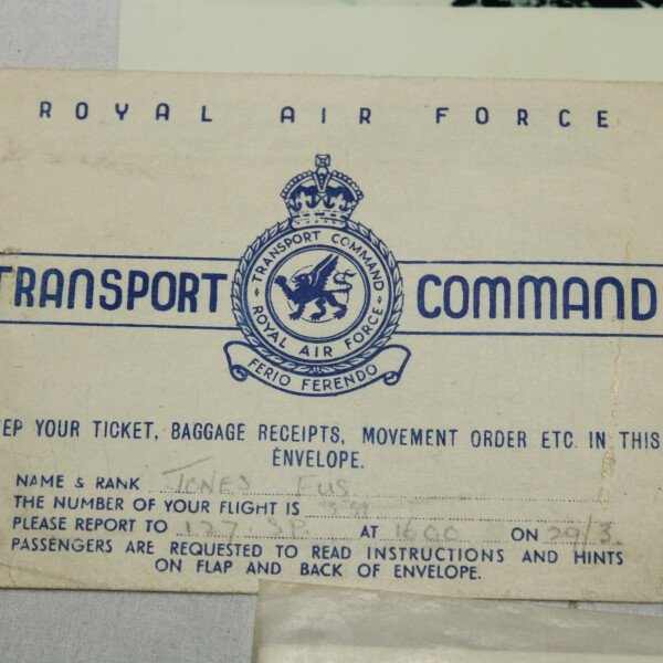 Document RAF pilote Jones