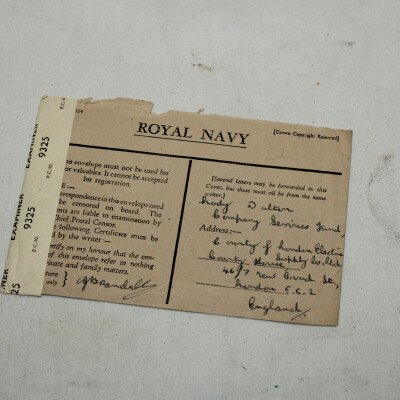 Enveloppe Royal Navy