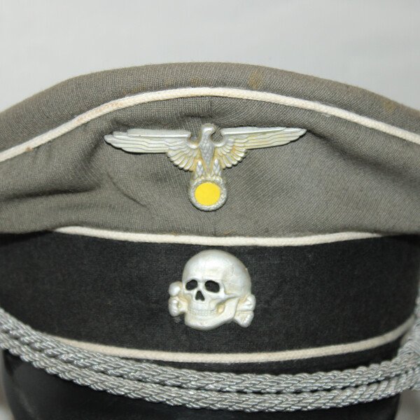 Casquette officier SS blanc